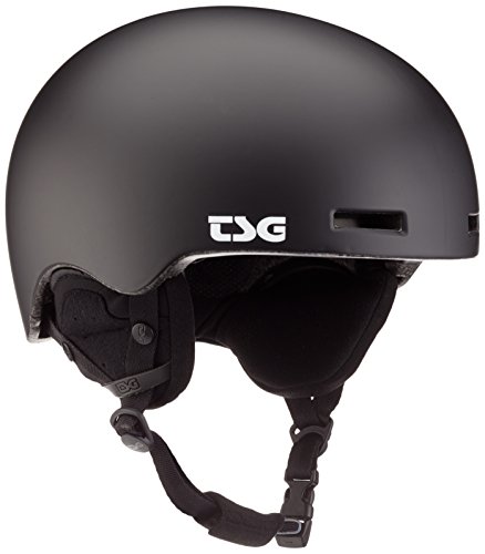Casco TSG Fly Solid Color II de patinete eléctrico negro mate con correas ajustables