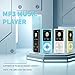MP3 Player, Portable Lossless Sound Slim MP3 Music Player with Earphone, 1.8 Inch LCD Screen Digital Music Player, （Memory Card Not Included）(Black)