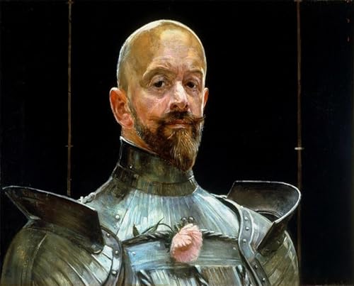 Impression tableaux autoportrait en armure Malczewski 60x90
