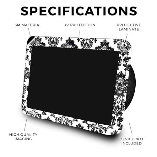 Image of Glossy Glitter Skin Compatible with Amazon Echo Show 8 (3rd Gen, 2023) - Vintage Damask - Premium 3M Vinyl Protective Wrap Decal Cover - Easy to Apply | Crafted in The USA by MightySkins