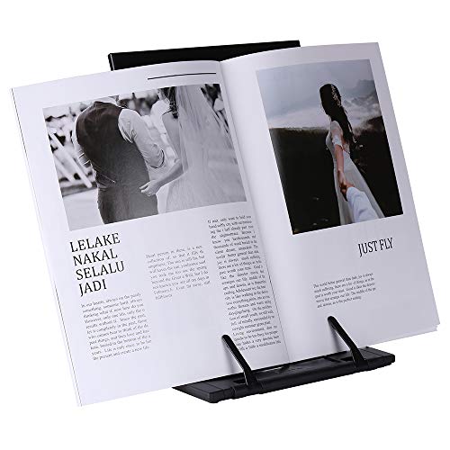 Abankey KLOUD CityBlack Metal Desktop Document Book Holder with 7 Adjustable Positions (Lost ocean-SJ981)