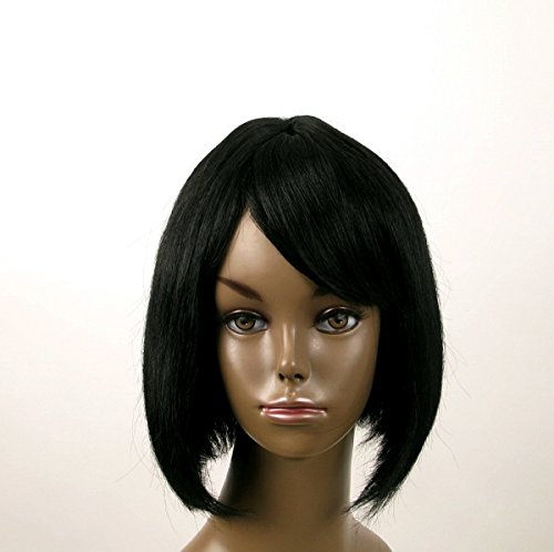 Perruque Afro 100% Cheveux Naturels Mi-Long – Méchée Noir/Rouge JACKIE 01/1b410, Perücke Für Frauen
