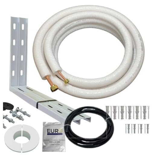 Kit Instalação Ar Condicionado 9000/12000btus 1/4-3/8 Com Suporte 3 metros Branco