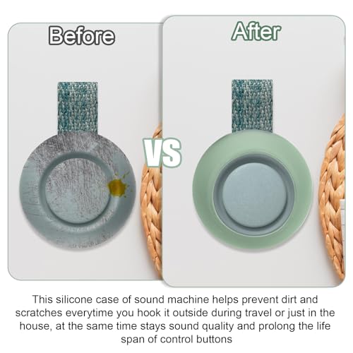 Silicone Cover Compatible with Hatch Rest Go, Silicone Protective Case for Baby Sleep Soother Anti-Collision/Dinged, Extend Button Life, Stay Sound Quality, Accessories for Hatch Rest Go Mint - Thumbnail 2