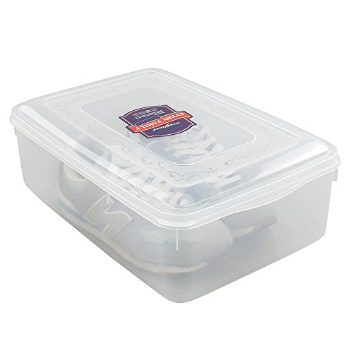 Pekky 11 Quart Plastic Toys Storage Containers With Lid, Clear Bin Set Of 2 #TOP2