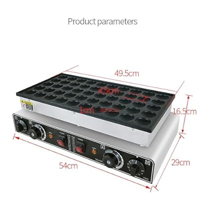 Kommerzieller Waffel Pfannkuchen Bäcker, Muffin Maschine, Antihaft Eisen Pfannkuchen Bäcker Mit Timer Und Intelligentes Bedienfeld, Schnelle Thermostatische Heizung Für Bäckerei Freizeit Snack Bar – Bild 6