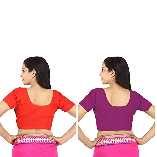 Image of Namita Women's Rubia Cotton Solid Half Sleeve Blouse