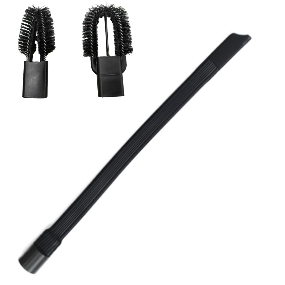 CTRLZS Flexible Flat Crevice Tool 35mm Hose Adapter Vacuum Cleaner Nozzle Household Cleaning Tool with Cleaning Brush