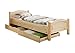 Produktbild Einzelbett Rita Massivholz Kiefer Natur 70 mm Pfostenstärke