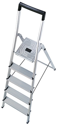 HAILO 5_8945-001 - Escalera de Tijera de Aluminio L40 EasyClix (5 peldaños)