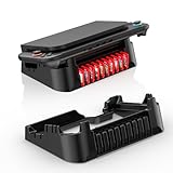 JOYTORN Switch2ドック用横置きスタンド Switch2/Switch有機ELモデル/Switchドック用放熱改善横置きブラケット 風道最適化で放熱性向上、本体寿命を延伸ドック横置きで、棚にすっきり収まる ゲームカード10枚収納可能ホルダー