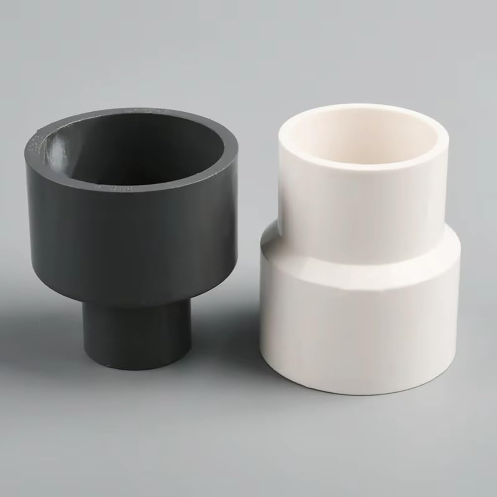 1 conector reductor recto de PVC duradero de 63 x 20 mm a 90 x 75 mm para riego, acuarios y jardines, fácil de instalar (azul, 63 x 32 mm)