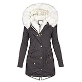 Womens Winter Coats, plus size clothes for women wool coats rain jackets waterproof black tops pink...