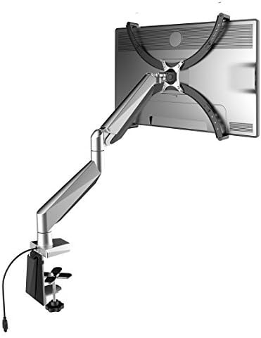 Heavy Duty Gas Spring LCD Arm Desk Stand with VESA Mount Adapter Kit Bracket Fits for Apple iMac 19"-27" Monitor D7H+DA2