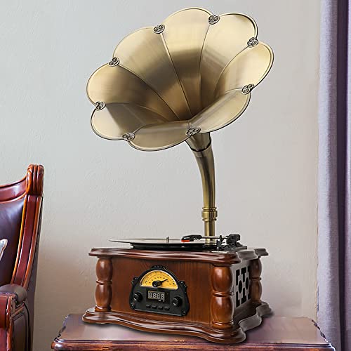 DISHENGZHEN Tourne-Disque, Tourne-Disque Vintage 3 Vitesses 33/45/78 TR/Min avec Radio FM USB Bluetooth pour décor de… - Les Beatles, Paul McCartney, John Lennon, RIngo Starr, George Harrison DISHENGZHEN Tourne-Disque, Tourne-Disque Vintage 3 Vitesses 33/45/78 TR/Min avec Radio FM USB Bluetooth pour décor de… – Image 4