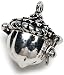 Darice Prayer Box Metal Charm 1/Pkg-Antique Silver Acorn