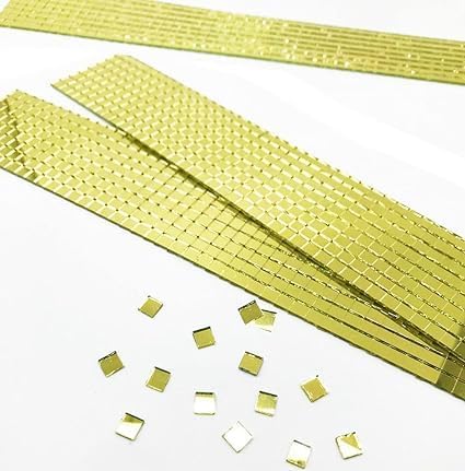 EVERMALL Self Adhesive Real Glass Mirrors| Disco Ball Mirror Sticker| 3D Mosaic Tile Stickers| Roll Mirror Sheets| Kitchen Wall Decoration DIY Craft| Mirror Stickers for Craft (Golden ROLL, 6) (B0CX54LDPH) Amazon Price History, Amazon Price Tracker