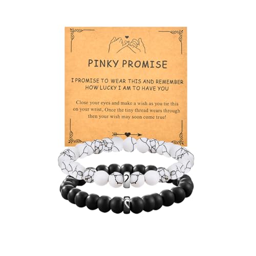 Anniversary Birthday Gifts for Couples Married Husband Wife Romantic Bracelet for Her Him Engagement Wedding Gifts for Fiance Fiancee Spouse Girlfriend Boyfriend Birthday Gift Ideas Hubby Wifey Bf Gf Bracelets