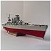 Lllunimon 1/200 Italy Earl of Cavour Battleship Paper Model Kit, DIY Paper Boat Ship Model Building Set Handmade Military Collection