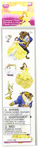 Disney Beauty and The Beast Dimensional Stickers