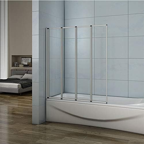 Xinyang 1200x1400mm Folding Bath Screen Shower Screen for Baths Over Glass Door Panel 5 Fold