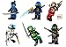 LEGO Ninjago Combo Foil Pack: Set of 6 Seabound Scuba Minifgures (Lloyd, Jay, Cole, Zane, Kai, and NYA)