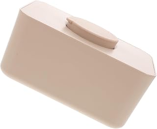 Mikikit Caja de pañuelos húmedos Contenedor de para bebés Soporte para para baño Soporte para higiénicas baño de Bebe Titular Gel de sílice Marrón