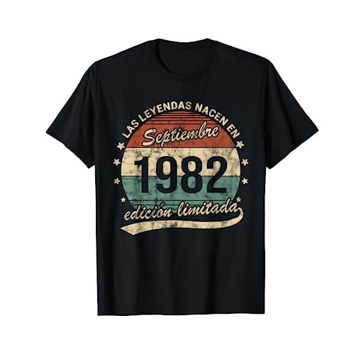 Leyendas Nacen Septiembre 1982 40 Años Cumpleaños Retro Camiseta