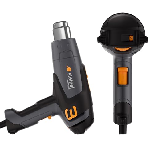 Steinel Heißluftpistole HM 1920 E, 2000 W Heißluftfön, 80°-600°C, Keramikheizung, Heißluftgebläse zum Schrumpfen, Folieren, Kunststoff-Schweißen