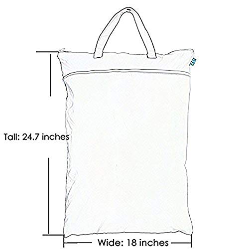 Teamoy Travel Hanging Wet Dry Bag Organizer (24.7 X 18 Inches) With Two Compartments For Cloth Diaper, Laundry, Swimsuits And More, Easy To Hang Everywhere (L, Gray Arrow) #TOP4