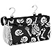 Amooorous Bedside Storage Organizer Hanging Pocket Bag for Books Mobile Phones Keys Water Bottle Skeletons Dancing All Saints' Day Happy Halloween