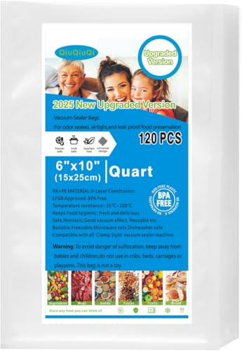 [2025 New]120 count quart bag, Size 6