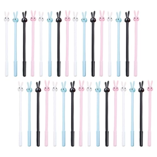 Set de 36 bolígrafos de gel con orejas de conejo Kichvoe