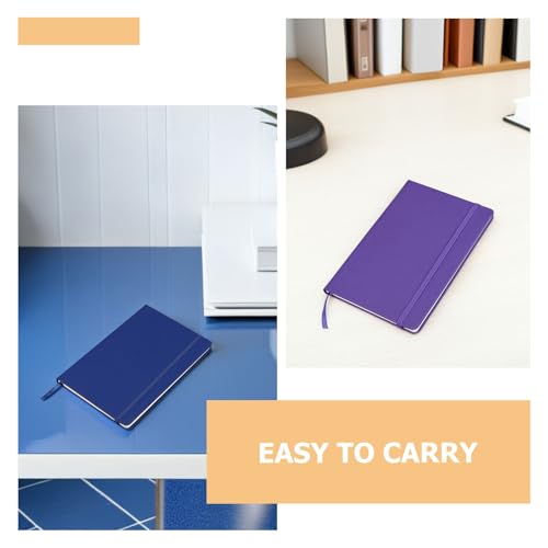 Carnet A6 à pages lignées avec couverture rigide PU et fermeture élastique