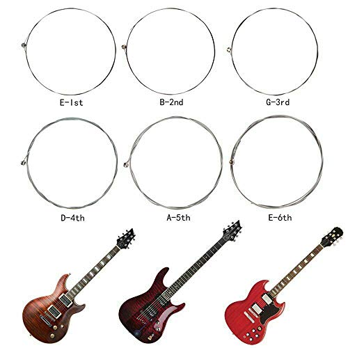 Jeu de cordes de guitare électrique 1 à 6 cordes en fil d’acier - Les Beatles, Paul McCartney, John Lennon, RIngo Starr, George Harrison Jeu de cordes de guitare électrique 1 à 6 cordes en fil d'acier – Image 5