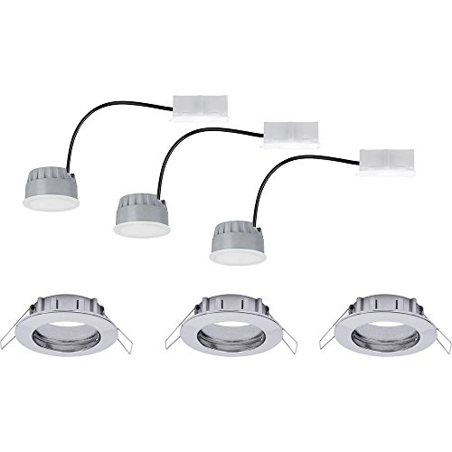 Paulmann 93960 EBL Set Coin dim sat rund starr LED 3x7W 2700K 230