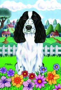 Best of Breed English Cocker Spaniel - Tomoyo Pitcher Spring Large Flag