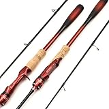 Fishing Rod Solid Tips Casting/Spinning Hard Carbon Portable Travel Trout Pole