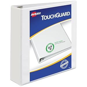 Avery TouchGuard D-Ringordner, Weiß, 5 cm