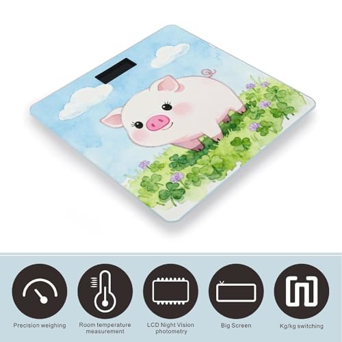 Báscula digital de baño para peso corporal Clover Piglet miniatura 3