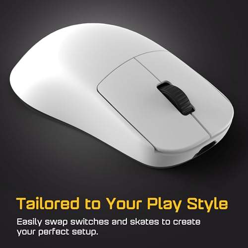 Image of ENDGAME GEAR OP1w 4k v2 Wireless Gaming Mouse White - 30K DPI Optical Sensor, 4000Hz Polling, Hot-Swappable Switches & Claw-Grip Design