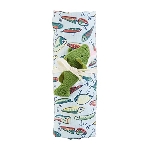 Image of Fishing Lure Swaddle and Rattle Set