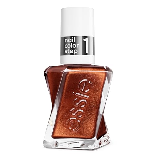 Gel by essie Gel-like Nail Polish, Up to 15 Days of Wear, No UV Light, Baby Carats Metallic Warm Brown Nail Polish, 13.5ml
