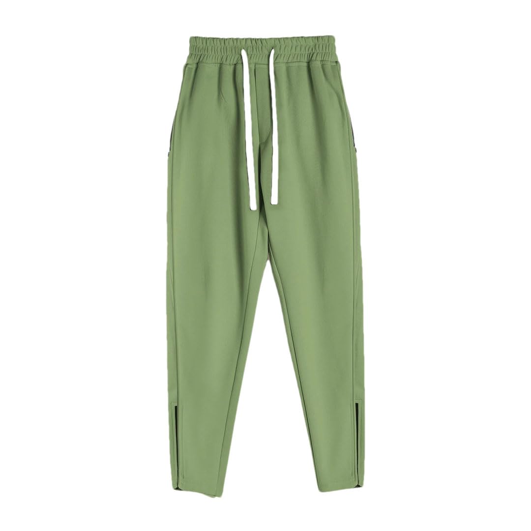 Mens Slim-Fit Sweatpants with Drawstring Waist Full-Length Gym Running Training Jogger Casual Trousers