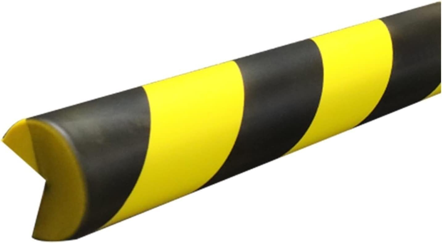 Tianqihao Black+Yellow Garage Column Protector Garage Wall Edge Corner Guards, Parking Lot Corner Guards For Both Sides Of Home Garage Doors, Underground Garages To Protect Parking,-2Pcs