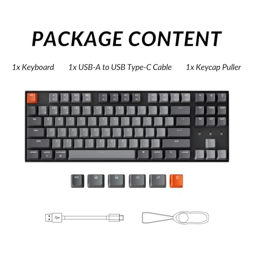 Keychron K8 Tenkeyless Wireless Mechanical Keyboard for Mac, White Backlight, Bluetooth, Multitasking, Type-C Wired Gaming Keyboard for Windows with Brown Switch by Keychron - Image 9