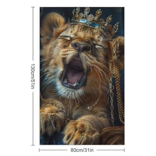 Serviette de plage à séchage rapide légère douce Royal Lion Cub - 3