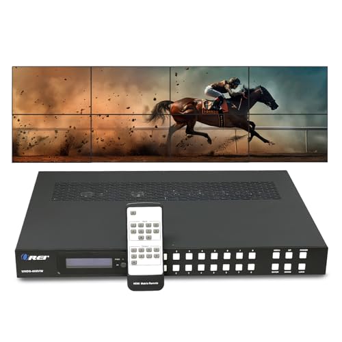 OREI 4K HDMI Matrix Video Wall with 8 Displays