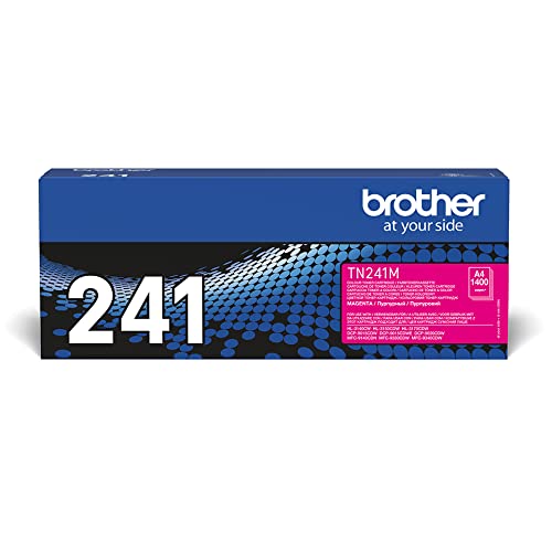 Brother TN241M original magenta tonerkassett för HL3140CW, HL3150CDW, HL3170CDW, DCP9015CDW, DCP9020CDW, MFC9330CDW, MFC9140CDN och MFC9340CDW standardskrivare