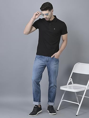 Image of Dollar Mens Cotton Casual Solid Polo Tshirt (Pack of 1)